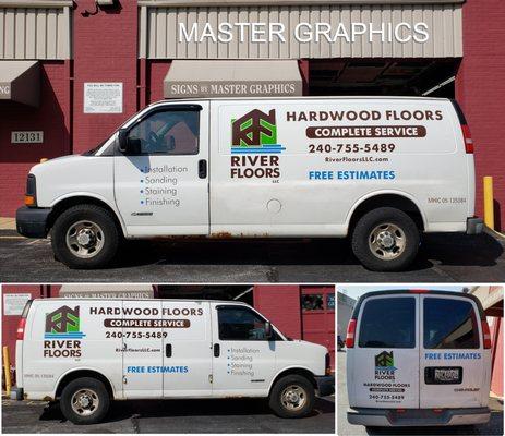 Van Lettering in Rockville for River Floors