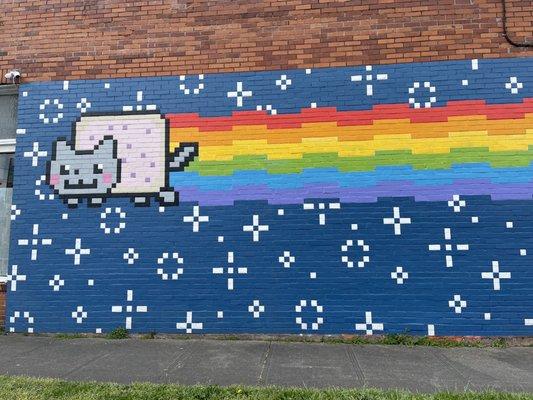 Nyan can mural