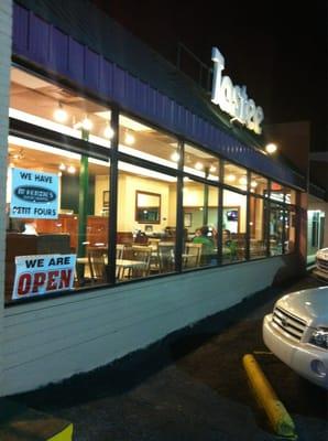 View from front of Tastee Donuts!