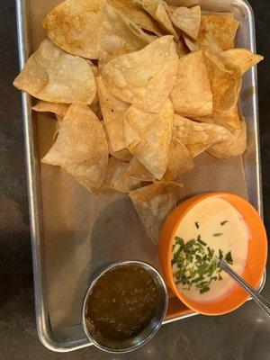 Homemade Tortilla Chips and Salsa