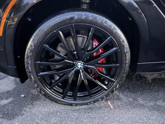 BMW X6 Wheel Cleaning