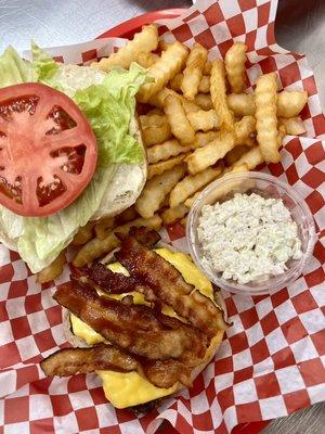 Bacon Cheeseburger Plate