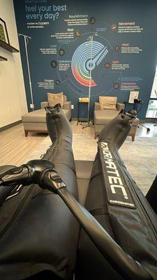 Compression legs.