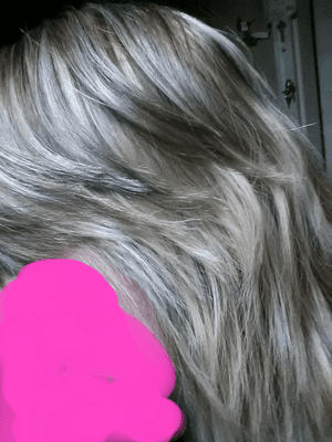 My uneven color and cut from Regis Salon, Baxter, MN