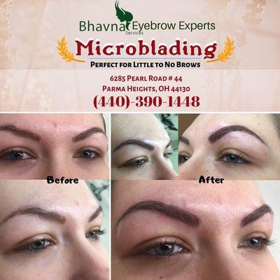 Microblading for little brows or no brows