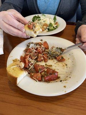 Bruschetta - Please cut the tomato's smaller next time!