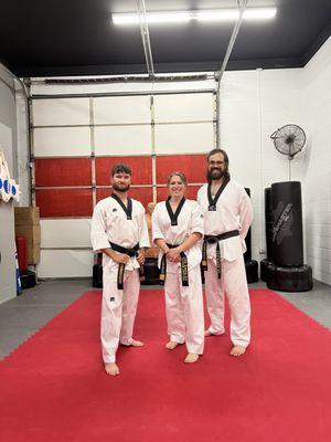 Left to right: me, Master Valerie Holley, Master James Holley