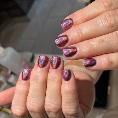 Chrome nails by Bee