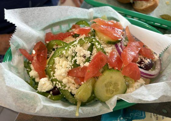 Small Greek salad!