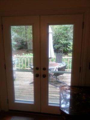 French doors to patio