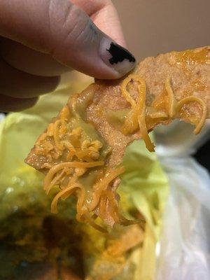 Beard hair in the nachos.