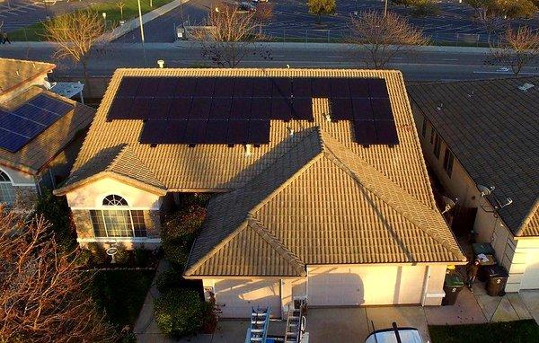 Weston Ranch, CA.  10.5 kW Solar Install.  Gomes Family.