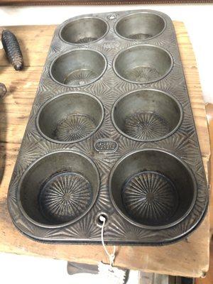 Antique muffin tin.