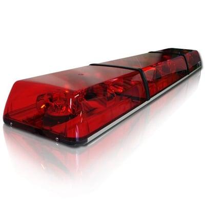 58 inch FIRE EMS RED HALOGEN LIGHT-BAR