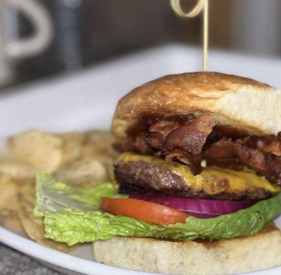 Barbecue bacon burger was recently added to our menu!