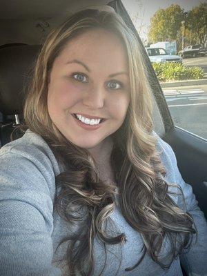 Fresh new blonde highlights!