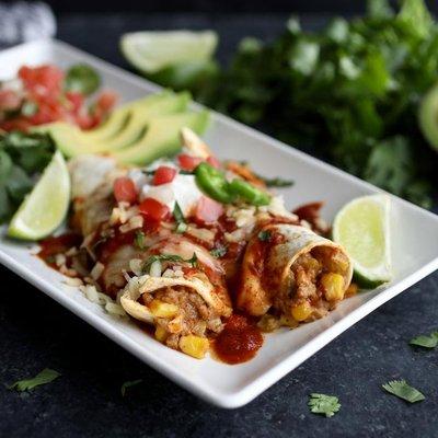 Cheesy Beef Enchiladas