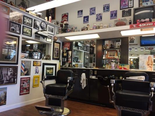 Cool sports and music memorabilia...the perfect guys place!