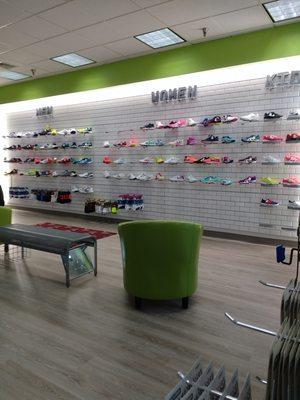 New shoe wall.