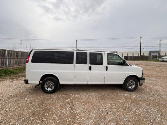 Outdated van that has run over 130,000 miles