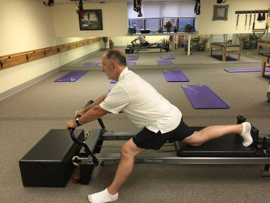 Getting a good stretch on the Reformer