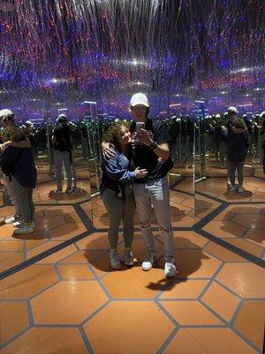 Me and my SO in the "infinity room"