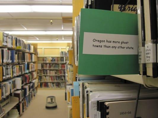 Genealogical Forum of Oregon, "the stacks"