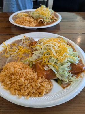 Chicken enchiladas