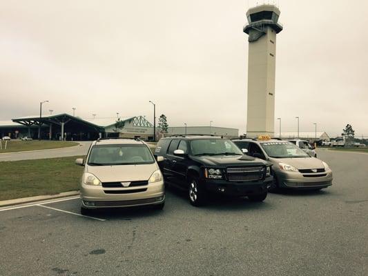 Freedom Airport Shuttle cars.