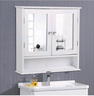 Bathroom cabinet and he installed it on the wall for him.