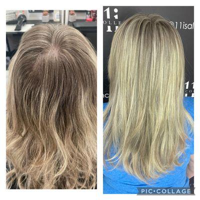 Highlights before & after.
 Braids for my vacation October Daytona Bike Week.