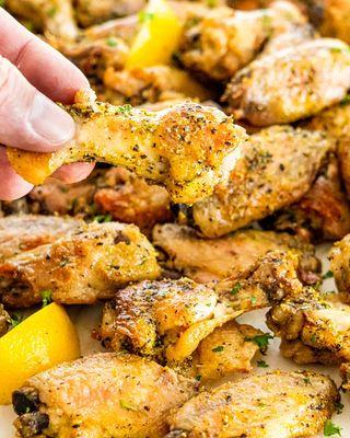 Lemon pepper chicken wings