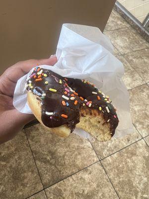 Chocolate frosted donut