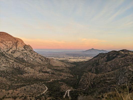 View on top of the peak