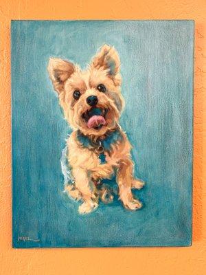 Pet portrait oil painting!