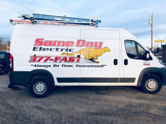 Our electricians show up with stocked vehicles so we can handle your needs on the spot!