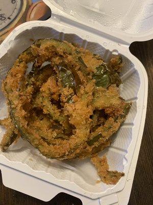 Fried Green Peppers