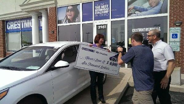 you can win $6,000 at Crestmont Hyundai