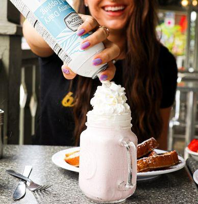 Treat yo self to one of our delicious shakes.