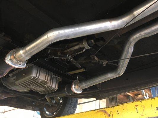 Header exhaust fabrication.