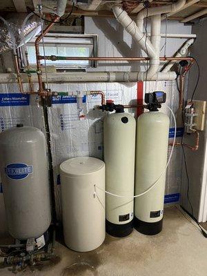 Whole house softener system. Hopkinton, Ma