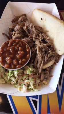 Today's Special - Smoked Pork, Cowboy Beans and Coleslaw