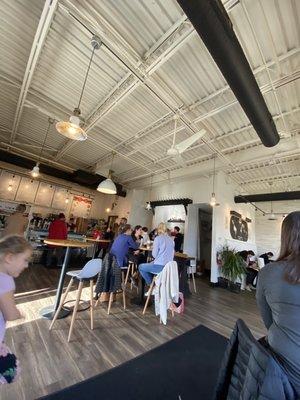 Main order/eating area- really cute and clean!