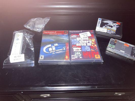 Games and a ds i bought there