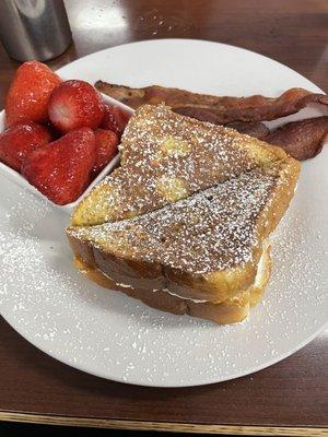 Cream cheese "stuffed" French toast