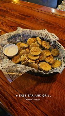 Fried pickles. Weren't the best, but were okay. I always order fried pickles wherever I go, but I wouldn't order them again.