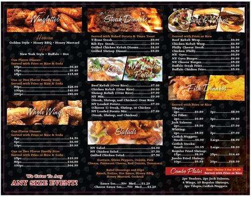 The new menu