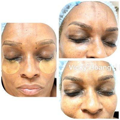 Microblading eyebrows