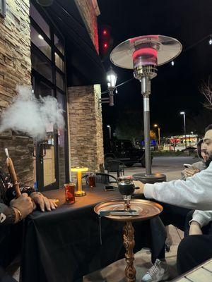 Patio tea and hookah