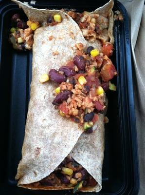 veggie burrito (vegan!)